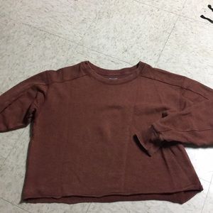 Aerie rust crop top